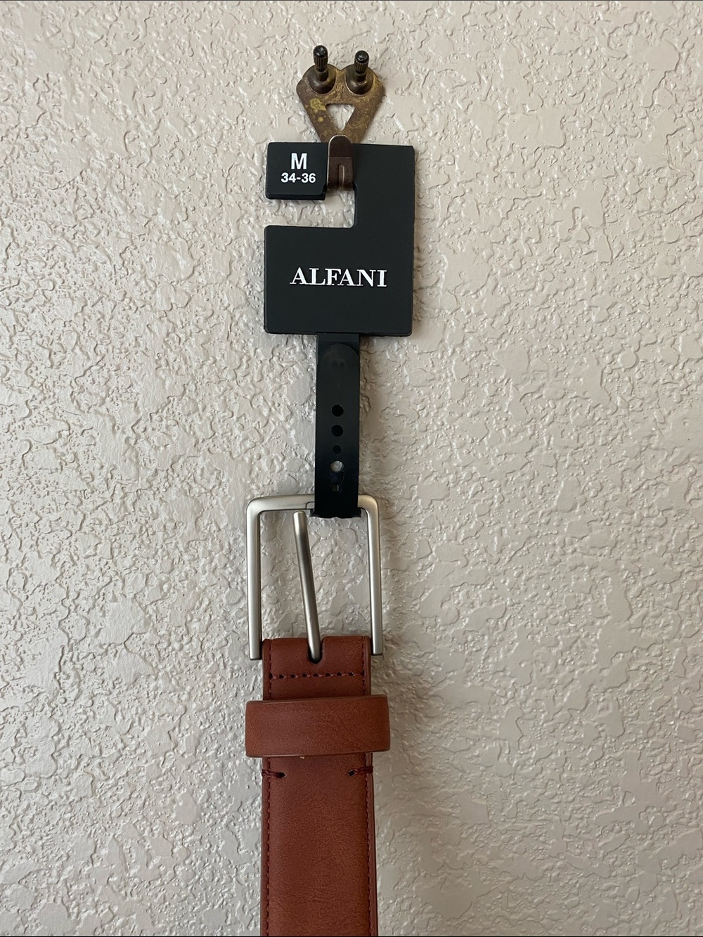 Alfani Brown Leather Belt - Men’s M